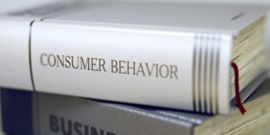 Consumer Behavior Concept. Book Title. 3D.
