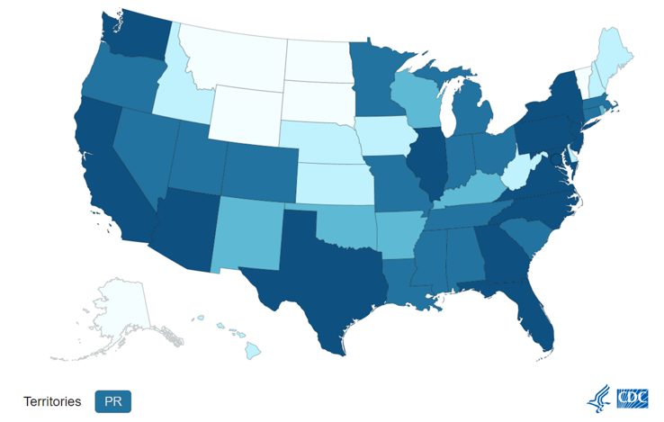 <strong>Flu Levels Bring States into the “Purple”</strong>