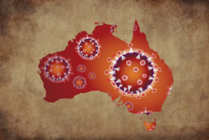 Coronavirus map Australia, pandemic, epidemic