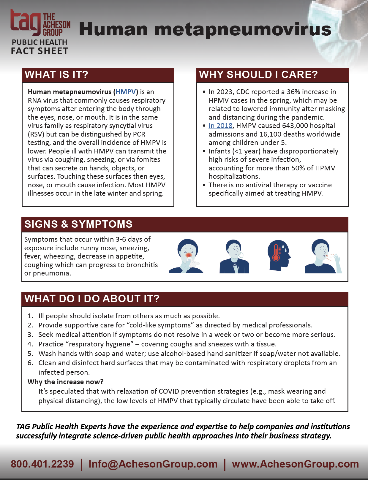 Disease Fact Sheets – TAG