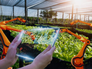 Smart farmer using smart tablet with artificial intelligence or