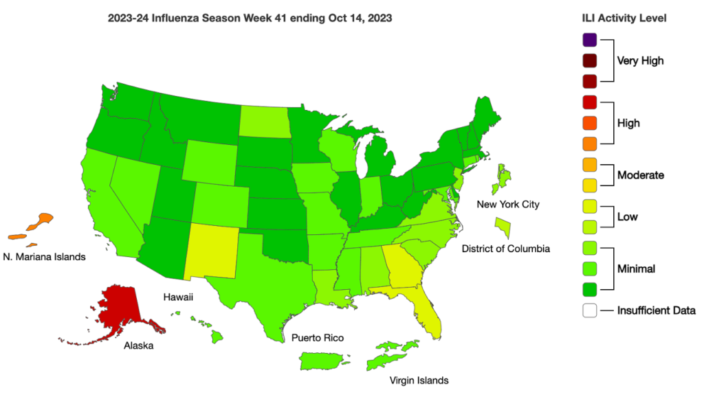 Influenza map